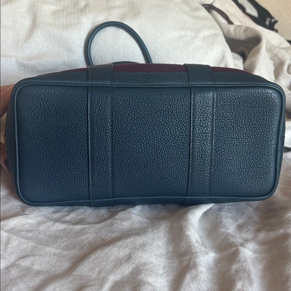 HERMES Toile Negonda Garden Party 30 TPM Prune Bleu de Prusse. - Picture 4 of 10